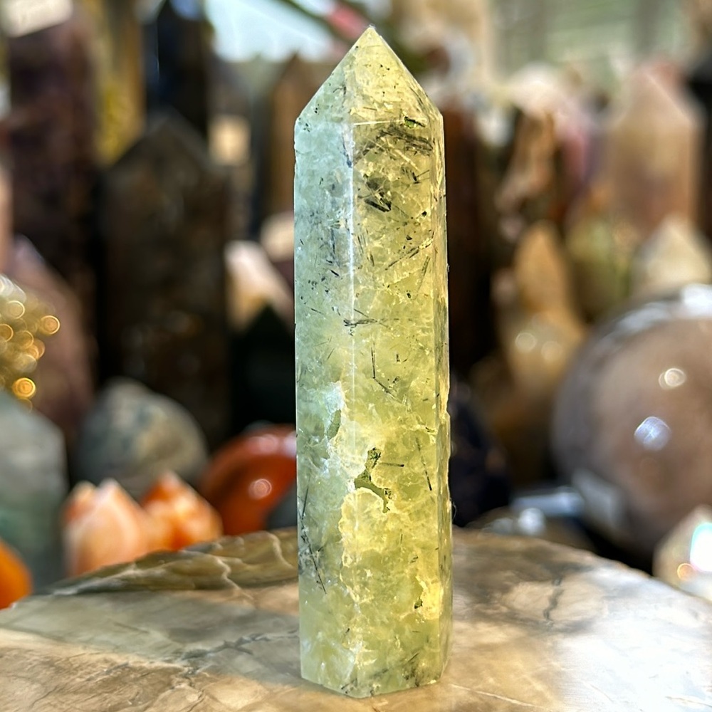 Prehnite Crystal Point!